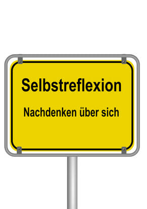 Selbstreflexion - Nachdenken ber sich